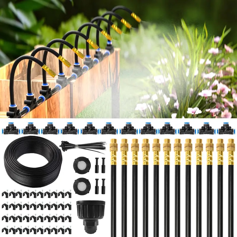 Automatic Drip Irrigation System with Adjustable Copper Nozzles